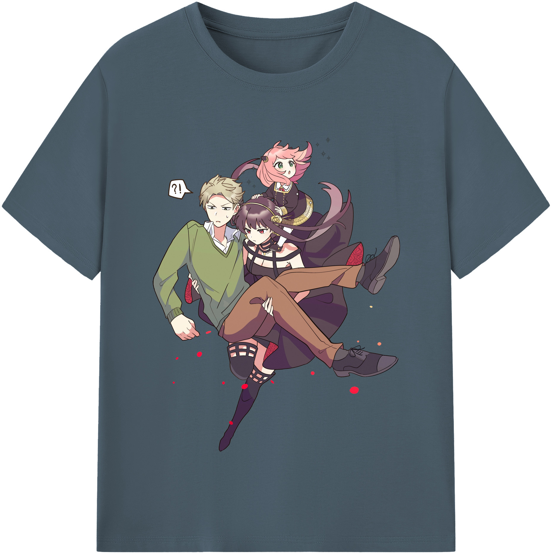 （画像用） SPY×FAMILY间谍家家酒 綿100％半袖Tシャツ（フロントプリント）
